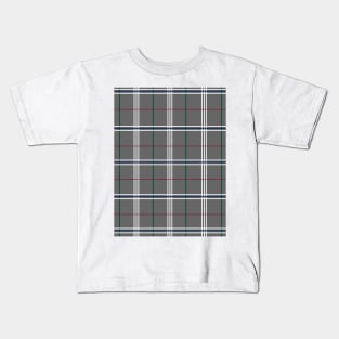 Pewter Plaid Kids T-Shirt